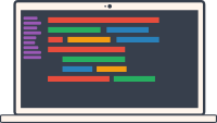 Laptop with Code